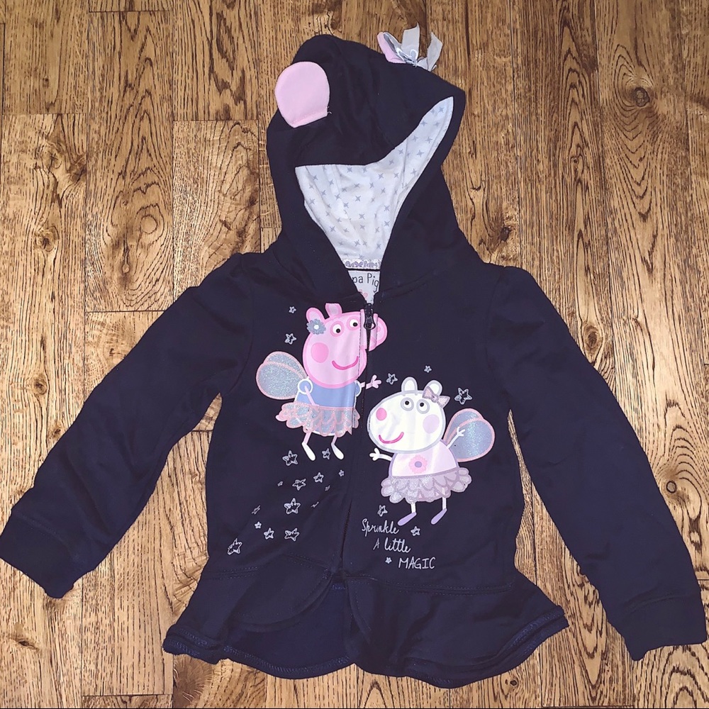 Euc Peppa Pig Hoodie with Ears